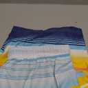 Sarfel Boys Swim Trunks with Compression Liner Kids Swimsuits Boys Bathing Suit Kids Board Shorts Teen Boy Quick Dry Shorts (10-12 Years, Blue Red Orange Stripes)