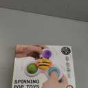 ALASOU 3PCS Pop Suction Cup Spinner Sensory Airplane Travel Toys for 1 2 Year Old Boy Girl Birthday Gift|Novelty Spinning Tops Easter Basket Stuffers for Toddlers Infant|Baby Bath Toy Kids Ages 1-3