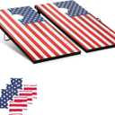 Cornhole Board Set Cornhole Games for Adults Portable Choose Regulation or Tailgate Size