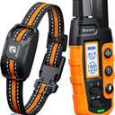 Bousnic Dog Shock Collar - 3300Ft Dog Training Collar with Remote for 5-120lbs Small, Medium, Large Dogs Rechargeable Waterproof e Collar with Beep (1-8), Vibration(1-16), Safe Shock(1-99) (Orange)