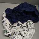 Little Grape Land Pack and Play Sheets Mini Crib Sheets Soft Breathable Pack N Play Sheets, Playard Fitted Sheet 2 Pack Stretchy Fits 38"x26" Playard Mattress, Navy Trucks