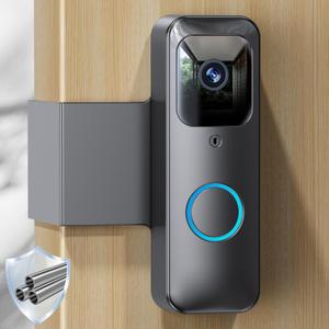 2 x NANW Blink Doorbell Mount, NANW Full-Metal Anti-Theft Doorbell Camera Mount for Blink Video Doorbell 1st Gen, Not for 2nd Gen (Newest Model), No-Drill and Not Block Motion Sensor Bracket, Gray