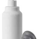 Modern Matte White Soap Dispenser for Bathroom14oz Ceramic Soft Touch Hand Lotion Dispenser with PumpLiquid soap Dispenser for Kitchen Rubber Paint (White)