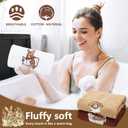 FYSUIMU 3 Pcs Easter Bath Towels Embroidered Brown Bunny Rabbit Absorbent Hand Towels for Bathroom Kitchen Spring Hand Drying Baking Cooking Home Decor, 29.5 x13.7 Inch