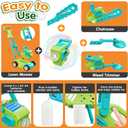 Bubble Lawn Mower for Kids, 3-in-1 Bubble Machine Blower with 10 Bubble Solution, Outdoor Push Toys for Toddlers Ages 3-8, Birthday Easter Summer Gift for Boys Girls 3 4 5 6 7 8 Year Old