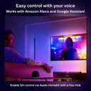 Philips Hue Signe Smart Color Changing Floor Lamp, Black, White and Color Ambiance, Pack of 1, Control with Hue App, LED Floor Lamp Compatible with Alexa, Google Assistant, and Apple Homekit