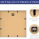 An&He 12x12 Picture Frames Set of 4, Displays 8x8 with Mat or 12x12 Without Mat Photos, Square Collage Wall Decor for Gallery, Wall Decor, White