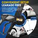 TOOLCY Pro Short Pressure Washer Gun 5000 PSI with 360 Swivel,3/8" Quick Connect Inlet, High Pressure Washer Gun with 1/4" Quick Connect Outlet, Includes 3/8" QC to M22-14mm Adapter & 5 Nozzle Tips