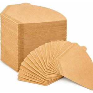 Hogurity Coffee Filters 2, Set of 400 Disposable #2 Cone Coffee Filter Unbleached Natural Coffee Filters 2 Cone Paper for Pour Over Coffer Makers/Coffee Dripper Cones(2-6 Cups）