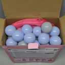 Baby Ball Pit for Toddler with 50 Balls, Pop Up Princess Tent with Star Lights for 1 2 3 Year Old Birthday Gift, 12-18 Months Baby Girl Toys with Carrying Bag, Indoor&Outdoor Play Tent for Kids (Pink)