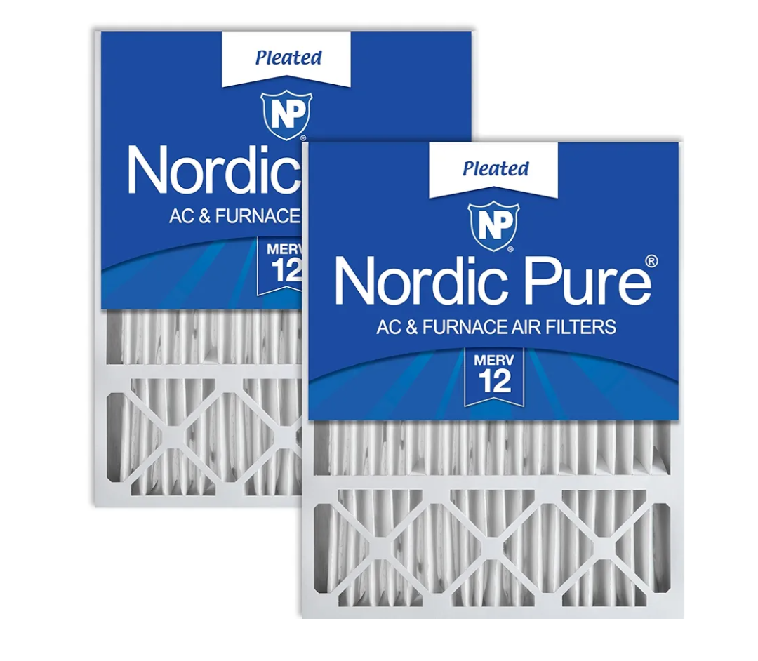 Nordic Pure 16x25x5 (15_3/4 x 24_3/4 x 4_3/8) Honeywell/Lennox Replacement MERV 12 Air Filters 2 Pack