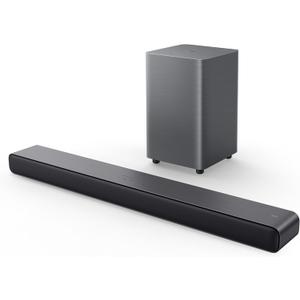 TCL S55H S Class 2.1 Channel Soundbar with Dolby Atmos, DTS Virtual:X, Wireless Subwoofer, Bluetooth Music Streaming, and Auto Room Calibration