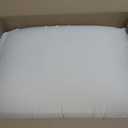 I AM Natural Talalay Latex Medium Support Bed Pillow for Sleeping, Removable and Breathable 100% Cotton Cover, White