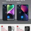 Magnetic for iPhone 13 Case & iPhone 14 Case [Compatible with MagSafe][ Military Grade Protective] Slim Translucent Matte Silicone Edge Phone Case for iPhone 13/14 (6.1"),Gradient Hot Pink