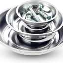 EHOMEA2Z Magnetic Bowl For Screws,Magnetic Bowls For Holding Nuts and Bolts, Small Parts,Pins,Tools,Plate,Dish,Set,Tray,Round