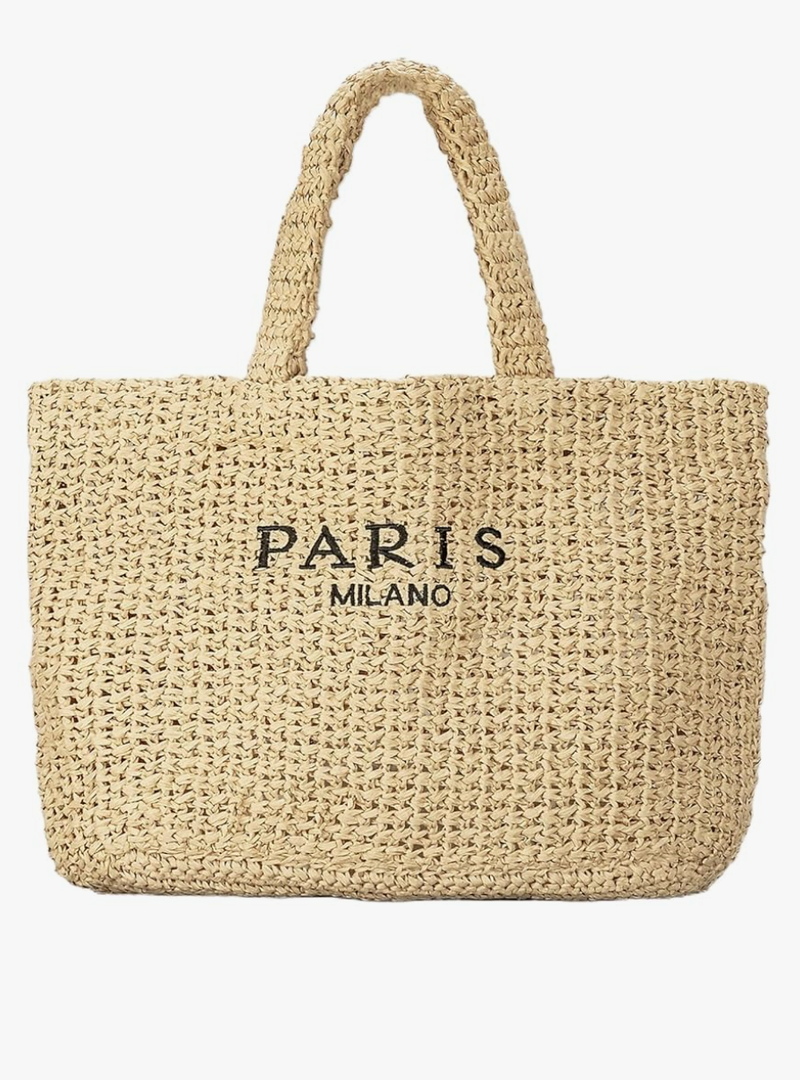 Large Straw Tote Bag Summer Straw Purse for Women Vacation Raffia Woven Beach Bags Handbag