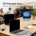 2Pack Magnetic 14 Inch Laptop Privacy Screen 16:9 Aspect Ratio, Removable Anti-Blue/Glare Protector Film, Anti Spy Desktop Security Private Filter 14in