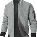 SAVKOOV Mens Lightweight Jacket Casual Bomber Jacket Varsity Coat 3XL