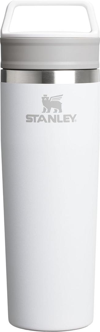 STANLEY Cafe To Go Travel Mug 20 oz | Leakproof Two-Part Drink Through Lid | Tumbler Cup for Coffee, Tea and Drinks | Insulated Stainless Steel Coffee Mug | BPA-Free | Frost