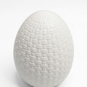 White Ceramic Large Egg Home Decor