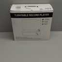 Vinyl Record Player Built-in Stereo Speakers Vintage Turntable Vinyl Records LP Phonograph Belt Drive 3 Speed 3 Size Support Wireless Input RCA Output Auto Stop Tone Adjustment Retro Wooden Walnut Red