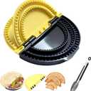 Tortilla Sealer & Crimper, 3-in-1 Adjustable Tortilla Press for 10/8/6 Inch Wraps – Make Quesadillas, Burritos, Calzones & Empanadas | Detachable, Dishwasher Safe | BPA-Free, Includes Cooking Tongs