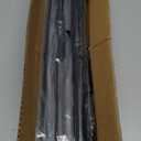 Black Curtain Rods for Windows 28 to 48 Inch, 2 Pack 5/8" Diameter Heavy Duty Metal Stainless Steel Adjustable Small Drapery Rod With Bracket