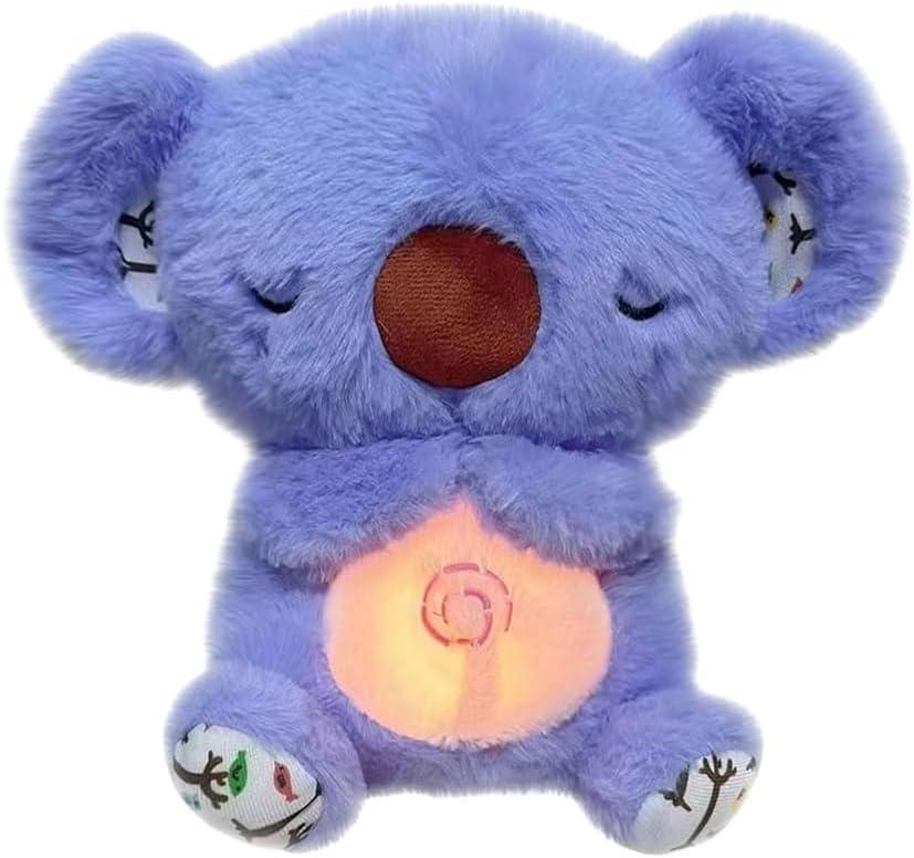 Anxiety Stuffed Animal - Relief Koala Bear for Adults & Kids, Soothing Plush with Breathing Motion, Calming Sleep Buddy, Music & Lights (Battery-Free)