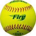 Baden USA (ASA) Fire Synthetic Cover Slowpitch Softballs - 11" High-Durability Balls for Competitive Play | 1 Pack