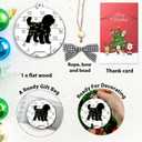 DIY Name Bernedoodle Christmas Ornament, Bernedoodle Ornaments for Christmas Tree, Gifts for Lovers Loss of Pet Sympathy on Mothers Day, Puppy Pet Lover Dog Mom Dad Keepsake Car Hanging Decor