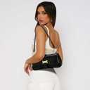 KKXIU Shoulder Bag for Women, Small Handbag Hobo Purses, Retro Clutch Underarm Bag