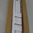 White Shower Curtain Rod 45 to 77 Inch,Shower Rods for Bathroom,Spring Tension Curtain Rod No Drilling for Windows Doors Closet Kitchen Wardrobe