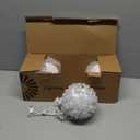 Brightown Outdoor Christmas Decorations-Starlight Sphere, Replaceable Bulbs with Add-On Plug, Lighted Sphere Balls for Trees Party Wedding Patio Indoor Decorations 5.5in-3pc 50 LED(Multi-Colored)