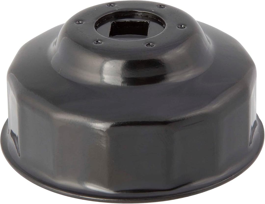Steelman 64mm x 14 Flute Oil Filter Cap Wrench, 3/8-inch Drive, Low-Profile Design for Confined Space