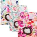 CuteBone Dog Diapers Female Washable Small Medium Large 3 Pack Reusable Doggie Diapers Puppy Period Pants for Doggy Heat Cycle Peeing D14M