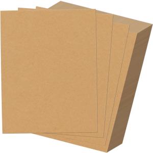 HORLIMER 100 Pack 8.5x11 Chipboard Sheets, Kraft Cardboard for Shipping, Scrapbooking, DIY Crafts