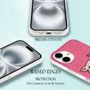 for iPhone 16 Case, Animal Print Case for iPhone 16, Scratch Resistant Shockproof Cover, Aesthetic Clear Phone Cover, Hi Pig, Funny Pig CasesB015