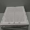 Pinkpum 6 Pack Closet Organizers Storage Bins, Stackable Plastic Drawer Basket for Clothing, Stackable Storage Bins Shelf Storage Container for Closet Wardrobe Bedroom Bathroom Office White