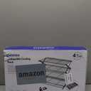 Geesta 2/3/4-Tier Upgraded Collapsible Cooling Rack with Adjustable 3 Setting Design Stackable Roasting Cooking Drying Wire Cooling Rack for Cookies Baking Gifts for Women (Black)