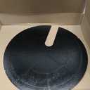 18 inch Metal Slotted Sump Pump Cover, Black Decorative Submersible Outdoor Water Well Covers, Septic Tank Lids Protection for Sewage Pump, Sump Basin, Sump Bucket (1, Black)