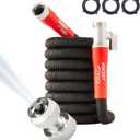 Pocket Hose 25 FT Silver Bullet 2.0 Expandable Garden Hose w/Turbo Shot Nozzle, AS SEEN ON TV, Lead-Free, Solid Aluminum Connectors, Easy On/Off Valve, Kink-Free, Leak-Proof