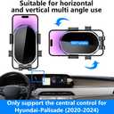 Car Phone Holder for Hyundai Palisade 2020 2021 2022 2023 2024 Auto Accessories Navigation Bracket Interior Decoration Dashboard Cell Mobile Phone Mount Holders case Accessory