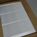 Fancat 18x18 Duct Opening | Steel Return Air Grille | Vent Cover Grill for Sidewall and Ceiling | HVAC Cold Air Intake Grille | White | Outer Dimensions: 19.75"W X 19.75"