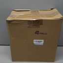 Qunclay 4 Pack Woven Seagrass Baskets Belly Basket Folding Boho Plant Pot with Handles Round Decorative Wicker Large Indoor Planter for Home Outdoor Tree Planters Decor(Natural, White)