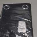 NICETOWN Pitch Black Solid Thermal Insulated Grommet Blackout Curtains/Drapes for Bedroom Window (2 Panels, 42 inches Wide by 63 inches Long, Black)