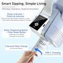 Electric Water Filter Pitcher for Tap and Drinking Water,Long-Life FilterRemoves 99% Lead, BPA-Free, Fits Fridge, for Tap Water Purification (White)