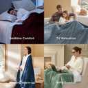 Bedsure GentleSoft Electric Blanket Twin - Soft Ribbed Flannel Heated Blanket, Heating with 6 Time Settings (Up to 10H), 6 Heat Settings & 8Hr Timer Auto Off, Gifts for Grandma (62x84 inches, Grey)