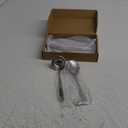 Patelai Serving Utensils Set Include Stainless Steel Large Spoons Slotted Spoons Forks Tongs Soup Ladle and Pie Server for Parties Buffet Catering, Dishwasher Safe(Silver,10 Pieces)