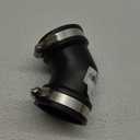 Fernco Qwik Ell 1.5 in. Hub 45-Degree Flexible PVC Elbow Fitting Connector for DWV