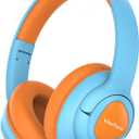 VibeTune Kids Bluetooth Headphones, 60H Playtime, Volume Limited 85/94dB, Bluetooth 5.4, Type-C Fast Charging, Foldable Wireless Headphones for Kids, Toddler Headsets with HD Mic-Blue